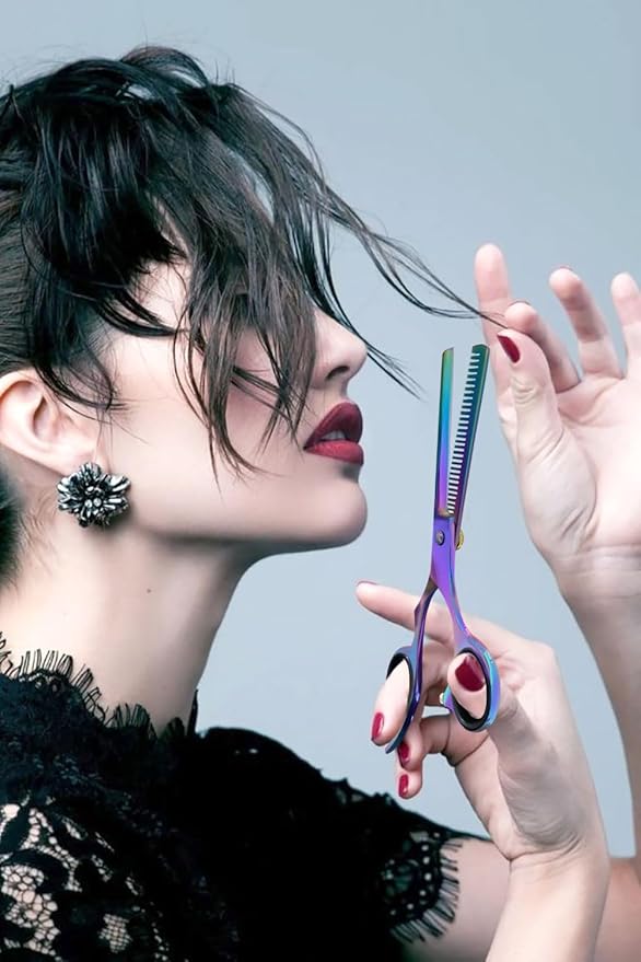BEAUTICONE Thinning Shears for Hair Cutting, Professional Barber Hair Scissors, texturizing shears for Women/Men Trimming, Salon, Hair Layering scissor, Stainless Steel