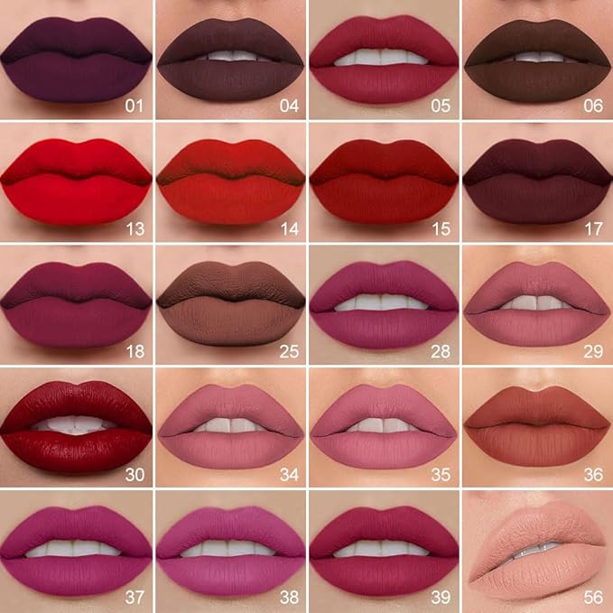 1Pcs 2 in 1 Antique Rose Matte Lip Liner and Liquid Lipstick Stain Makeup Set for women, Nude Pink Long Lasting Smudge Proof Lip Tint Matte Finish Lip Gloss for All-Day Color Hold Easy to Use 29#