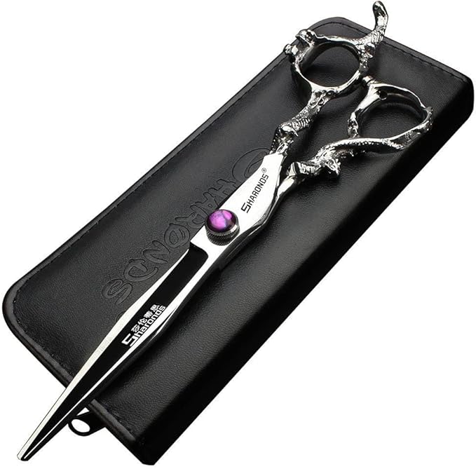 6/7/8/9-inch professional hair clipper set, stainless steel sharp hair clippers, hairdresser specific scissor(8-inch flat shear)