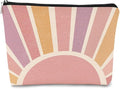 Boho Gifts Small Pink Makeup Bag Gifts for Women,Sunshine Boho Cosmetic Bag, Bohemian Makeup Bag Organizer,Christmas Birthday Gifts for Mom Friend Sister Wife Teacher