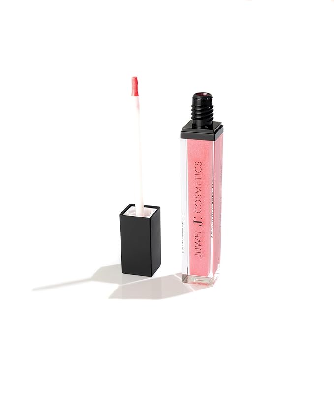 Juwel Cosmetics Luminizing Lip Gloss – Hydrating & Moisturizing for Dry Lips with Beeswax, Castor Oil & Vitamin E, Smooth Finish Tinted Lip Gloss for Women, Vegan, Tempted