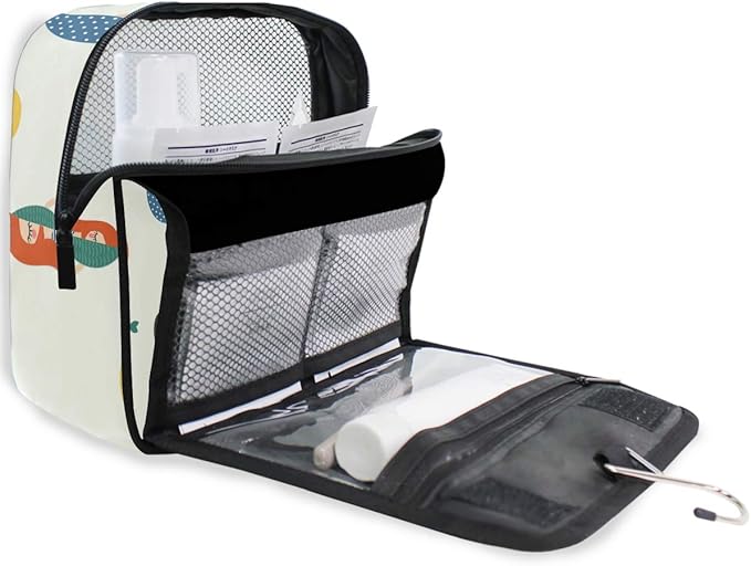 senya Hanging Travel Toiletry Bag Kit Makeup Case Cosmetics Organizer for Men Women