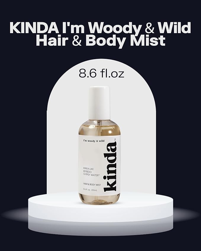 PB ParfumsBelcam KINDA I’m Woody & Wild Hair & Body Mist – Our Version of Byredo Gypsy Water – Mystical Forest Scent with Pine, Lemon, Sandalwood & Vanilla, Long-Lasting Fragrance Mist, 8.6 fl.oz
