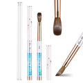Acrylic Nail Brush Size 8, 100% Real Kolinsky Art Nail Brush for Acrylic Powder Application, Handmade Women Manicure Nail Extension Tool for Professional DIY Home Salon and Beginners