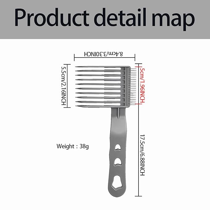 2Pcs Fading Comb, Professional Hair Cutting Tools, for Men Haircut Hair Fade Tool, Perfect for Home Use Hair Combs, for Precision Cutting and Styling Ideal for Barbers and DIY Haircuts