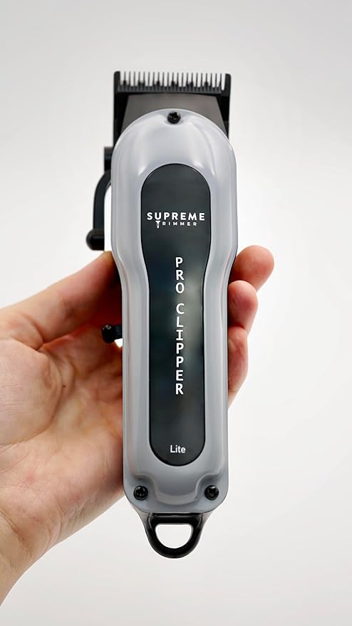 Supreme Trimmer 3-in-1 Barber Bundle | Pro Clipper Lite, DLC T-Shaper Trimmer & Crunch Foil Shaver | Professional Beard Trimmer Men’s Hair Clipper Kit | Black Lite Bundle