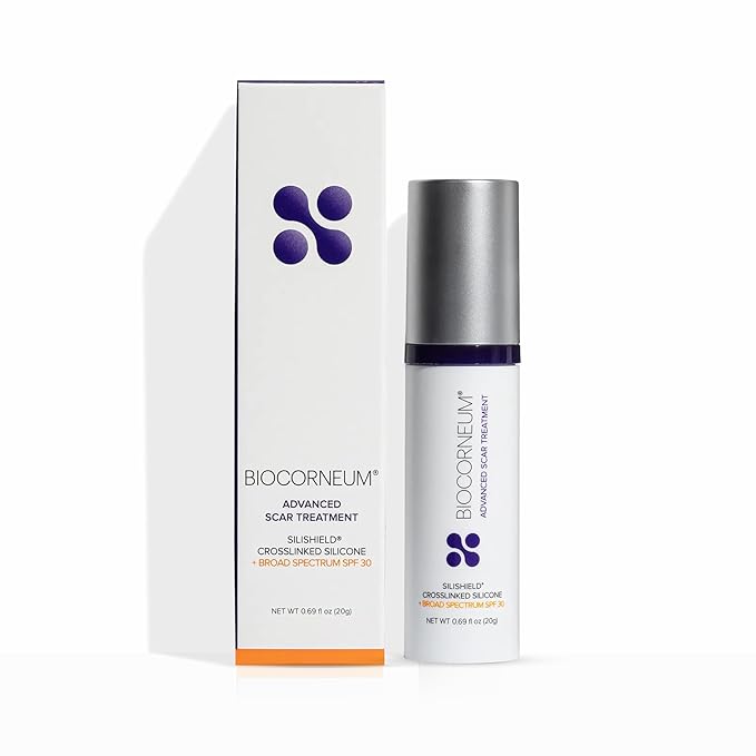Advanced Scar Treatment with Silishield® & SPF 30 20g - Surgeon-Approved Silicone Scar Gel for Surgical Scars Ideal for Adults & Kids – New & Keloid Scar Treatment & Scar Removal Cream for Old Scars