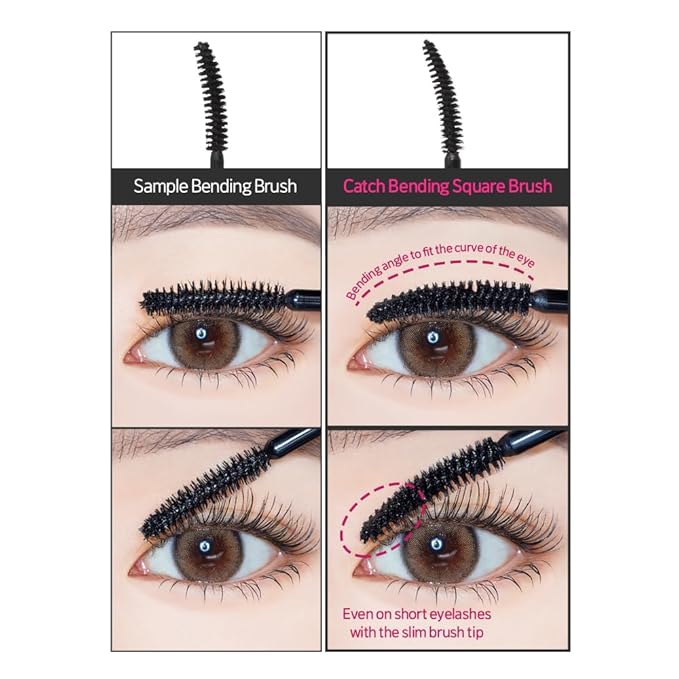 ETUDE Curl Fix Mascara Volume 1+1 Set, Lash Mascara, Strong Curl Up, Long-Lasting, Waterproof, Light-Weight, Korean Makeup, Beauty, Vegan Certified (0.54 Fl Oz)