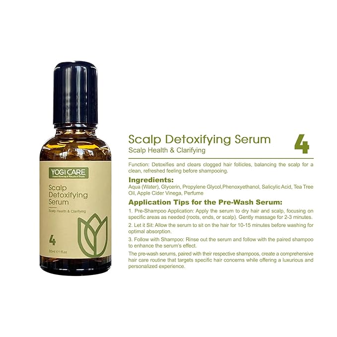 Aroma Therapy Pre-Wash Hair Oil Serum 30ml / 1 Fl.oz (Scalp Health & Clarifying)