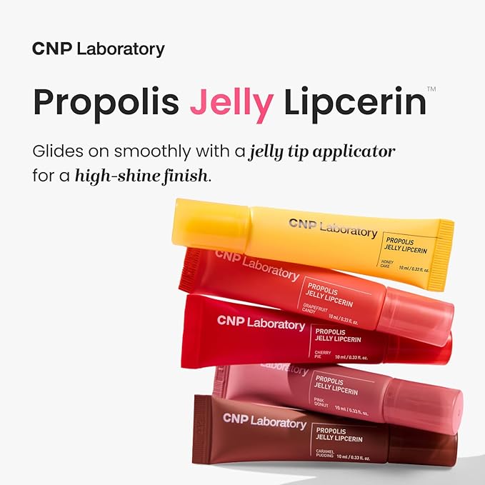 CNP Propolis Jelly Tinted Lipcerin™ - 03 Caramel Pudding, Hydrating Lip Balm & Gloss with Manuka Honey + Hyaluronic Acid, Korean Skincare, 0.3 fl.oz.