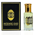INTENSE OUD Majnoon Long Lasting Arabian Perfume Oils for Women 12ML (0.40 OZ) Fragrance Oil with Sweet Pineapple, Creamy Vanilla & Woody Musky Base - Concentrated Perfume Oil Black Gift Box