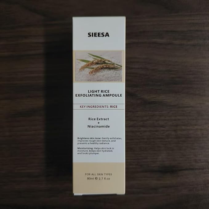 Peel Shot Glow White Rice Peeling Ampoule, Rice Extract Exfoliating Serum Dead Skin Care for Face and Body Scrub, Gentle Skincare, Pore Refiner & Deep Hydration for All Skin Types（80ML/2.71 Fl Oz）