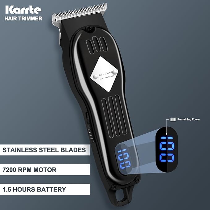 Karrte Professional Hair Clippers/Hair Trimmer/Beard Shaver Kit for Men Cordless Barber Clipper Hair Cutting Kit, Beard Trimmers Haircut Grooming Kit, Gifts for Men