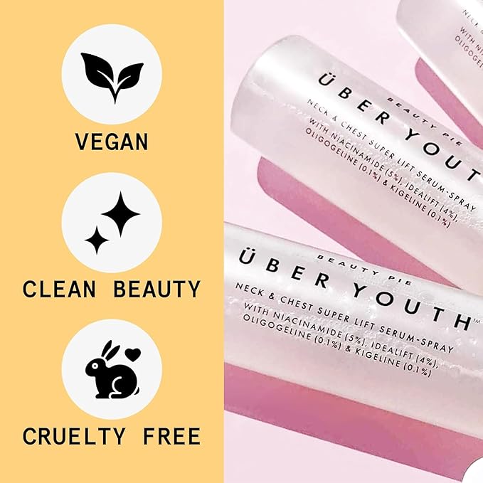 Beauty Pie Über Youth Neck & Chest Super Lift Serum-Spray – Anti-Aging, Firming & Hydrating Treatment for Smooth, Youthful Skin