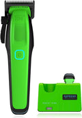 Supreme Trimmer Recharge Clipper - Professional Hair Clipper with 2 Removable Batteries, Brushless Motor, Smart Charge Stand, USB-C Charge & DLC Blades Barbers | STC779