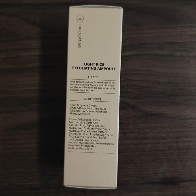 Peel Shot Glow White Rice Peeling Ampoule, Rice Extract Exfoliating Serum Dead Skin Care for Face and Body Scrub, Gentle Skincare, Pore Refiner & Deep Hydration for All Skin Types（80ML/2.71 Fl Oz）