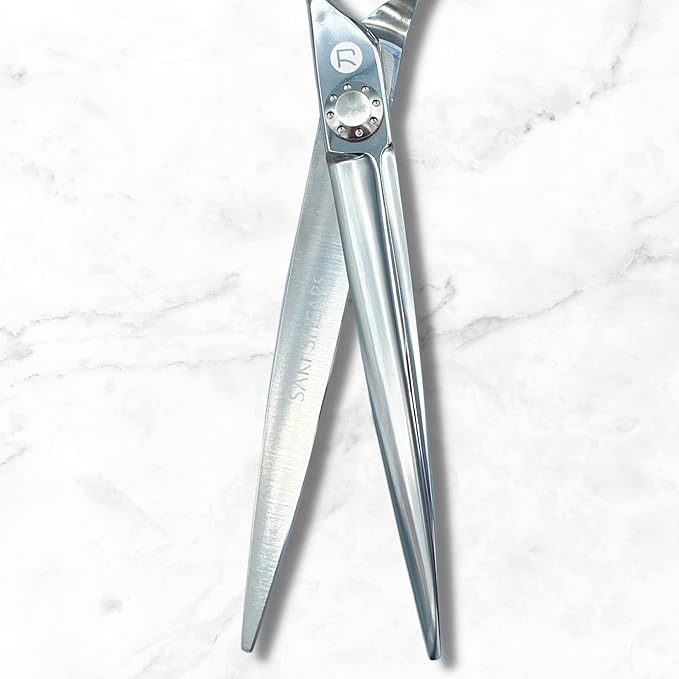 Saki Shears 7 Inch Hair Cutting Scissors/Shears - Extremely Sharp Japanese Steel Cutting Blades - 7" Long Scissors Designed for Professional Barbers