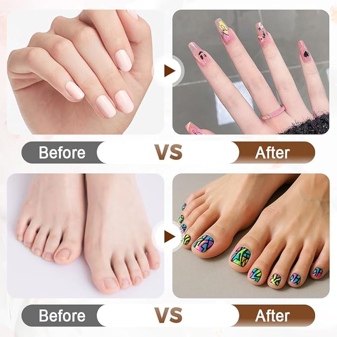 12 Color 3D Nail Art Pens Set, Nail Art Pens for Painting Nails Art Markers for Gel Nails