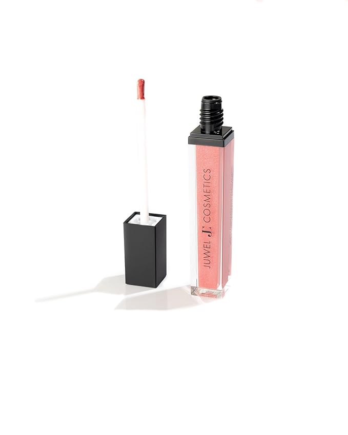 Juwel Cosmetics Luminizing Lip Gloss – Hydrating & Moisturizing for Dry Lips with Beeswax, Castor Oil & Vitamin E, Smooth Finish Tinted Lip Gloss for Women, Vegan, Booty