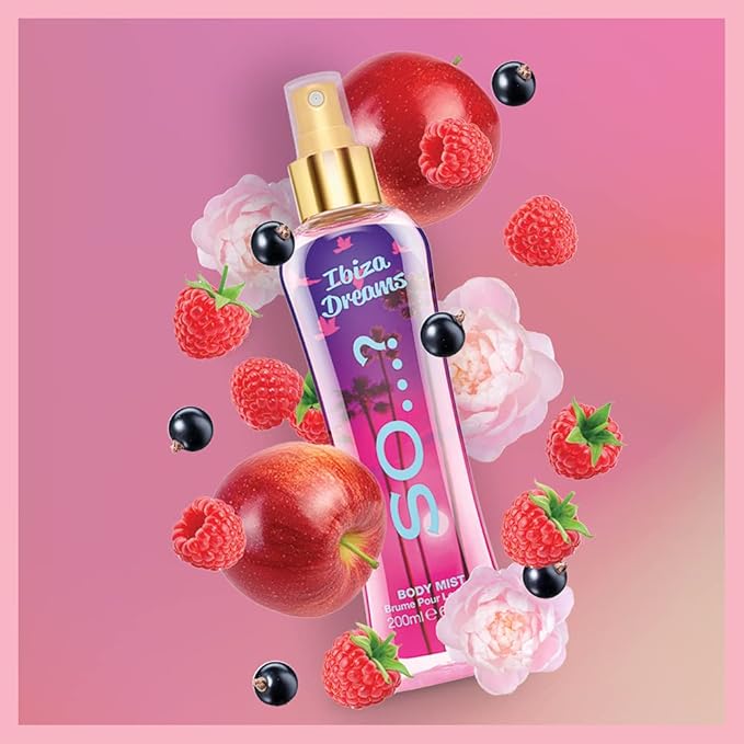 So...? Ibiza Dreams Body Mist for Women - 6.9 oz Body Mist - Pack of 3