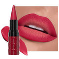 Red Gradient Matte Lipstick Crayon Lip Liner pencil,Crayon Form and Cone Tip 2-in-1 Lip Liner and Lipstick Lip Combo Set Achieve Flawless Contour Gradual Ombre Effect lip Pencil for Old Women