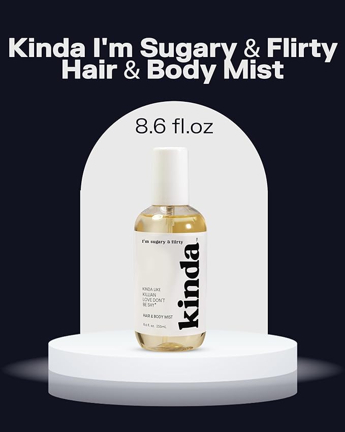 PB ParfumsBelcam KINDA I’m Sugary & Flirty Hair & Body Mist – Our Version of Kilian Love Don’t Be Shy – Sweet Creamy Floral Scent with Neroli, Bergamot & Orange Blossom, Long-Lasting Mist, 8.6 fl.oz