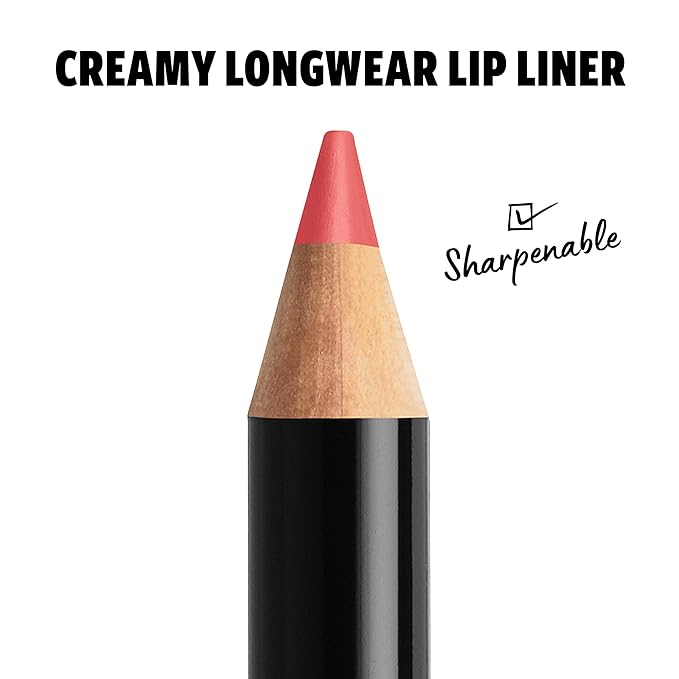 NYX PROFESSIONAL MAKEUP Slim Lip Pencil, Long-Lasting Creamy Lip Liner - Hot Red (Pack of 2)