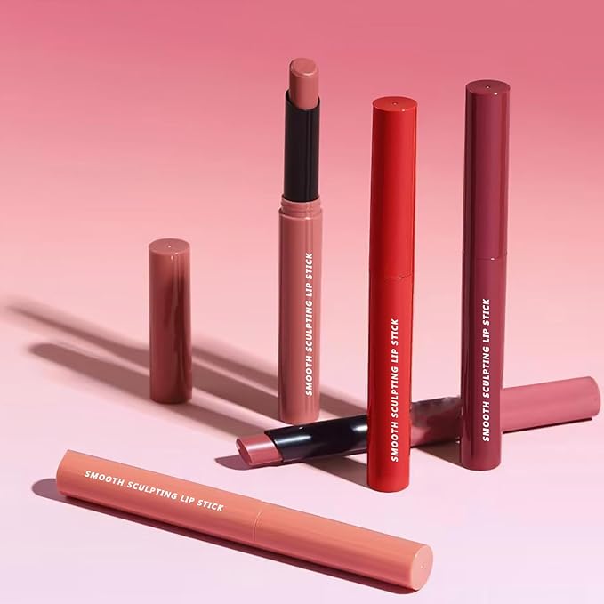 Brown Lipstick For Women Matte Highly Pigmented Lip stick Hypoallergenic Waterproof Long Lasting Lipsticks Quick Makeup Lightweight Portable # 06