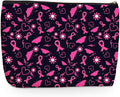 Pink Butterfly Makeup Bag, Flower Large Capacity Travel Makeup Case Cosmetic Bags for Women, Portable Pouch Purse Travel Essentials Toiletries Accessories, Christmas Birthday Gifts for Women