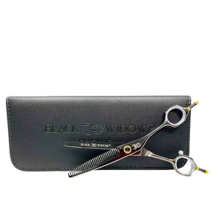 Dos Manos HIGH-END Razor Edge Series Barber Blending Hair Scissors - Japanese Stainless Steel Salon Scissors 6" Overall Length - Fine Adjustment Tension Screw
