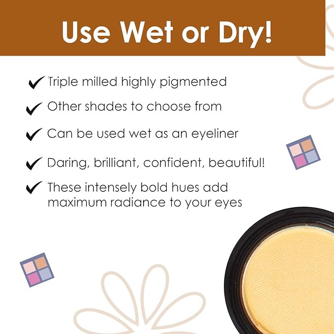 Vera Moore Eyeshadow, Highly Pigmented Eyeshades and Textures, Provide Bold and Lasting Looks, Suitable for Any Event, Easily Blendable Eye Makeup in Multiple Shades. (Sunrise)