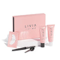 Livia - Black Eyelash and Eyebrow Color Set – Long-Lasting, Natural-Looking Color for 4 Weeks – Vegan, Gentle for Sensitive Skin – Easy DIY Solution