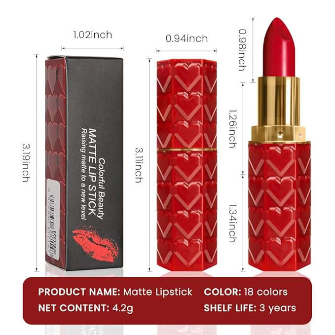 3 Pcs Matte Velvet Lipstick for Women Set,Nude Long Lasting Matte Lip Stick 24H Waterproof for Girls Natural Lip Makeup,Matte Non-Stick Lipstick Makeup for Women,labiales magicos 24 horas originales