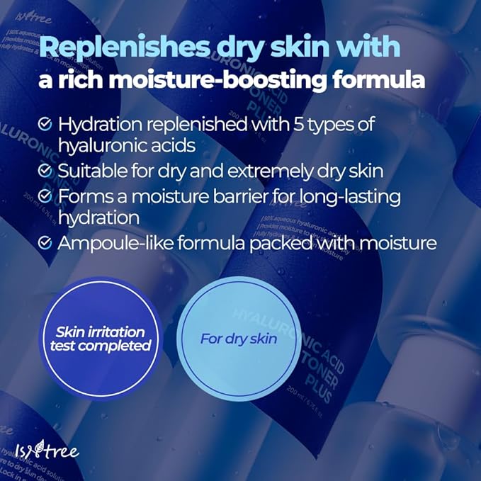 IsNtree Hyaluronic Acid Toner 200ml 6.76 fl.oz | Provides Moisture to Dry Skin | Refreshes & hydrates The Skin | Korean Skincare