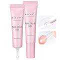 Makartt Gel Nail Glue for Press On Nails - 3D Gel Nail Art, 30ml Super Strong 3 in 1 Solid Nail Glue Gels for False Nail Tips, Long Lasting Manicure Bond, Curing Needed, Pack of 2
