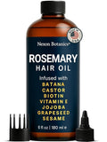 Rosemary Oil for Hair Growth 6 fl oz - Natural Scalp and Hair Oil with Batana, Castor, Biotin, Vitamin E, Grapeseed, Jojoba, Sesame - Aceite de Romero y Batana - Nexon Botanics