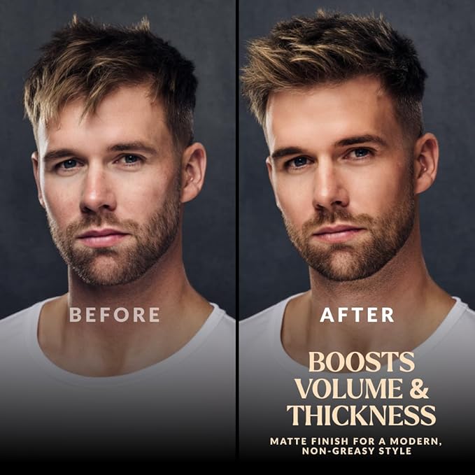 Charlemagne Sea Salt Hair Spray - 6.76 fl oz, Pack of 1, Mediterranean Breeze - Firm Hold & Volume Boost Sea Salt Spray for Men - Heat Protection - Matte Finish Tousled Beach Hair
