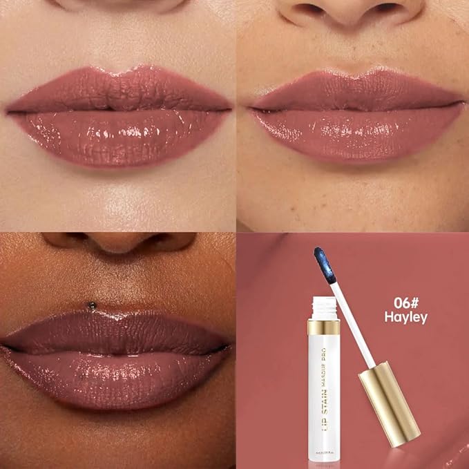 Lip Liner - Peel Off Lip Stain | Long Lasting Matte Lip Tattoo | Transfer Proof, Hydrating Formula with Hyaluronic Acid & Vitamin E | Vegan & Cruelty-Free | for All Skin Types(6#Dusty rose)