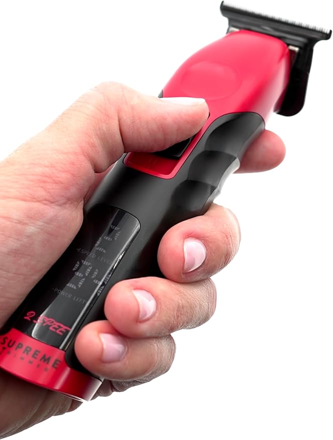 Supreme Trimmer 2Spee ST622 – Cordless Beard & Hair Trimmer for Men | 2-Speed Motor, 180 Min Runtime, Zero-Gap Adjustable Blade, Digital Display, Removable Blade Design