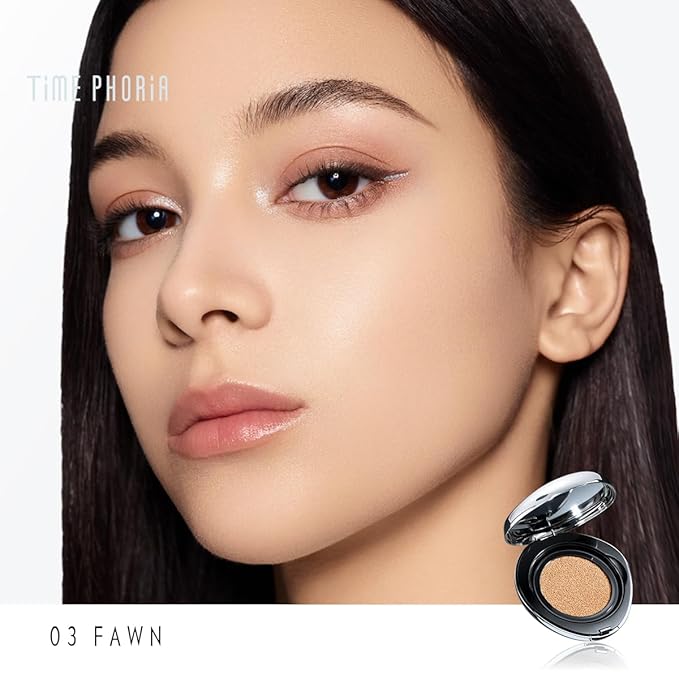 TIMELESS LUMINA MATTE PERFECTION CUSHION | Full Coverage, Weightless, Skin fit, Velvety Matte Finish, Oil-Control Waterproof Fondation, Sweatproof Flawless BB Cream CC (03 FAWN)