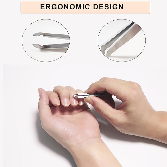 Mini Nail Cuticle Trimmer Kit Cuticle Nipper Cutter Nail Polish Pusher Cuticle Peeler Scraper Perfect for Hang nails - for Fingernails and Toenails(1 Pack)