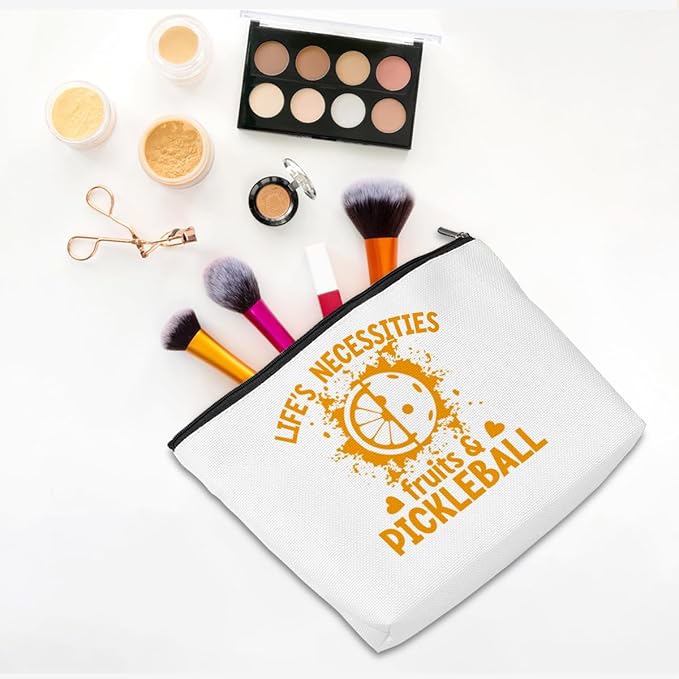 Pickleball Gifts Makeup Bag Pickleball Accessories Cosmetic Bag Pickleball Zipper Pouch Pickleball Lover Gifts for Girls Women Her Pickleball Fans Player Coach Girlfriend Christmas Birthday Gifts