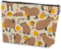 Azteoiz Cute Capybara Makeup Bag Capybara Gifts Cosmetic Bag Animal Lover Gifts for Women Girls Capybara Lovers Daughter Friends Sisters Capybara Stuff Graduation Birthday Gifts Travel Toiletry Bag