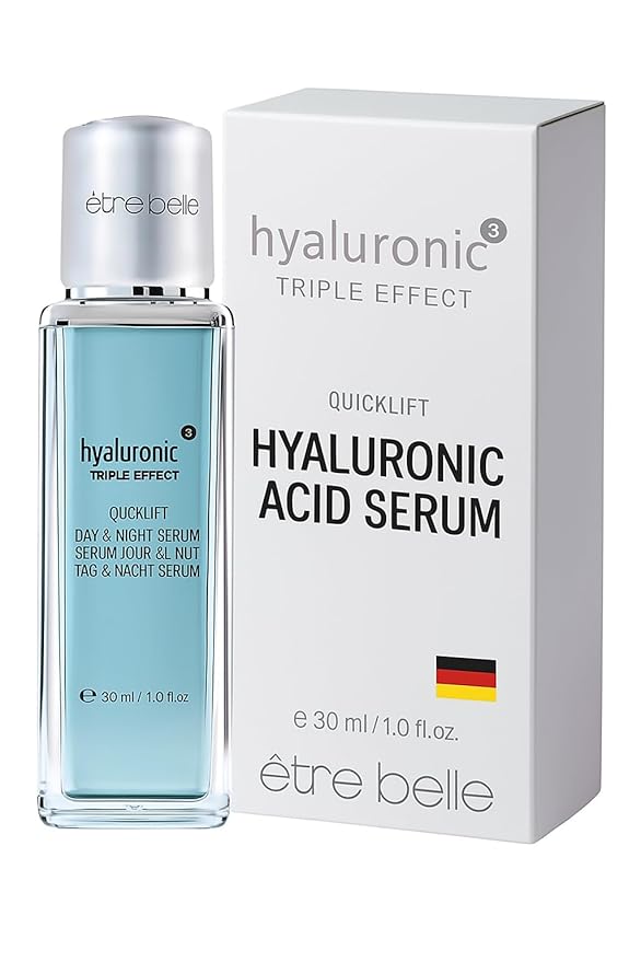 êb être belle Hyaluronic Acid 3D Serum, Quicklift Day & Night, Skin Care for Women, Lightweight Hydrating & Moisturizing Serum for All Skin Types, 30 mL