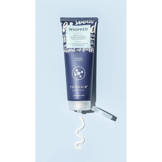 Truhair Whipped - Moisturizing Nano-Encapsulated Cream Conditioner for Women – Deep Conditioner for Dry Damaged Hair with Ceramides & Vitamin E – Hydrating Formula for Smooth, Manageable Hair, 7.8 oz