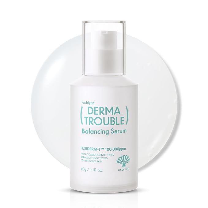 Derma Trouble Balancing Serum (1.41oz) Soothe Troubled Skin for a Balanced, Healthy Complexion. Gentle Serum for Comedonal Acne Korean Skin Care with Fusiderm-T 100000ppm