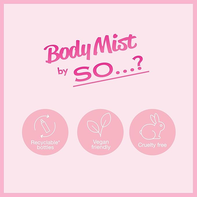 Vanilla Body Mist by So...? - Sweet Floral Lily, Jasmine Notes - Vanilla Perfume - Ideal Gifts for Women - Cruelty-Free Perfume for Women - 3.5 oz