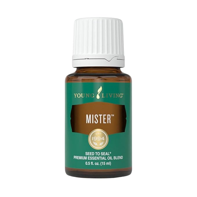 Young Living Mister Premium Essential Oil - Hormonal Balance Aromatherapy - Masculine Energy Support - Men's & Women's Wellbeing - Enriched with Sage and Lavender - 15ml