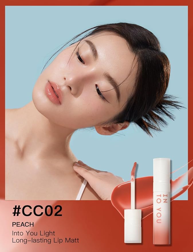 INTO YOU Lip Gloss Coco Liquid Moisturizing Lipstick Long Lasting Lip Stick Lip Stain Makeup Glitter Shine Non-sticky Lipstick for Women(CC02)