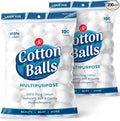 DecorRack 200 Count [Large Size] Cotton Balls, 100% Pure Cotton for Nail Polish and Make-Up Removal, Applying Oil Lotion or Powder, Perfect for Multi-Purpose Use, Soft and Absorbent (200 Count)